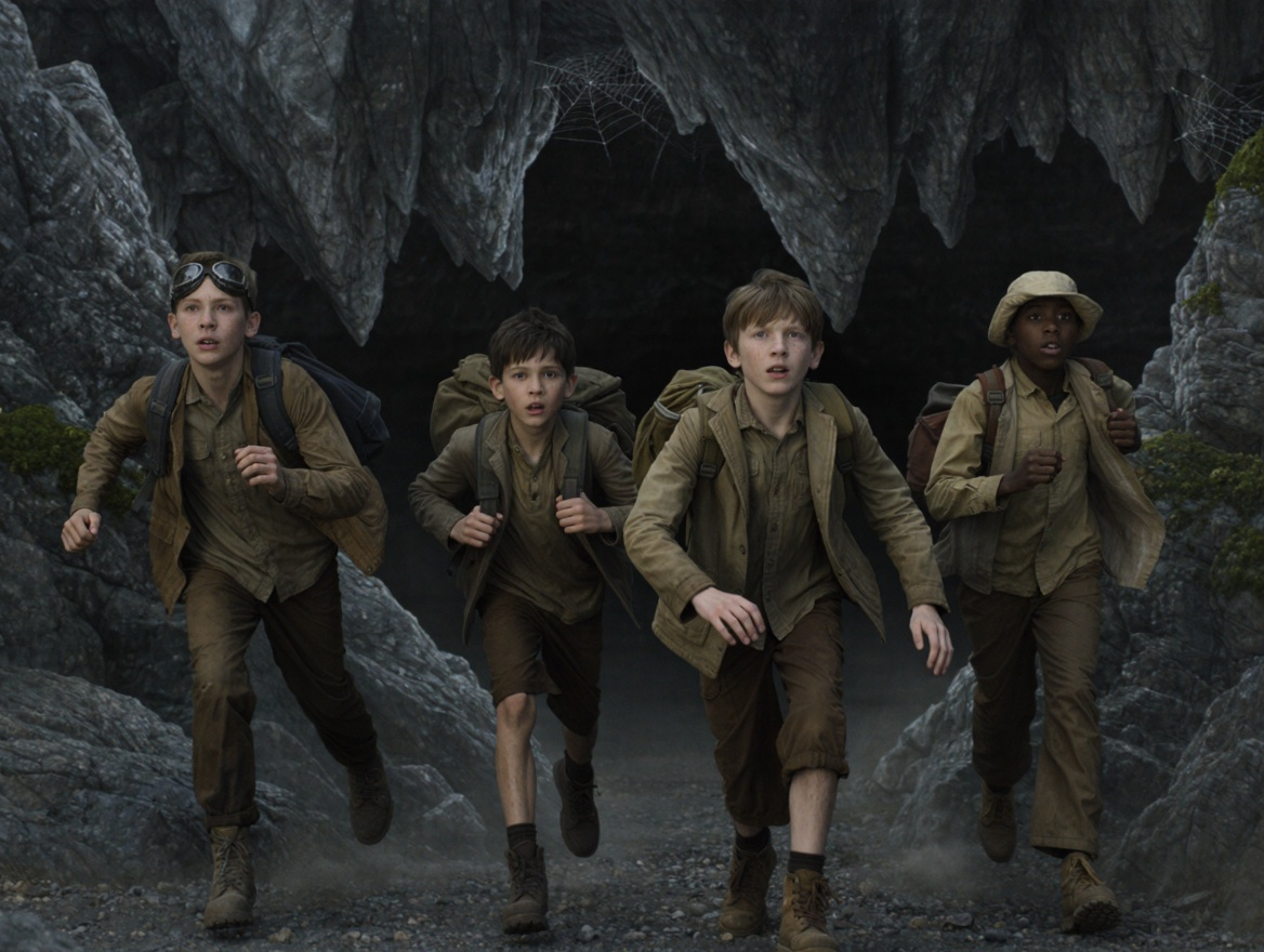 They run from the cave