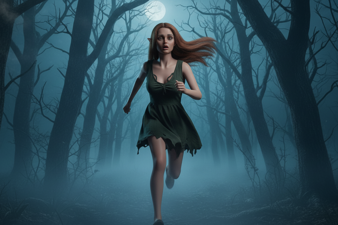 Running for her life!