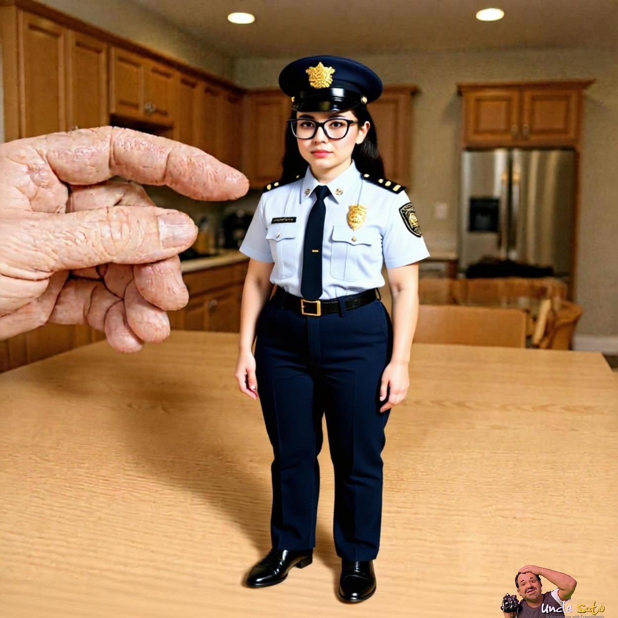 Lady Cop Srunk Down To Size