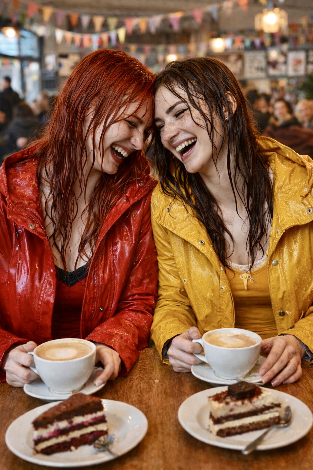 Shopping on a rainy day can be quite fun if you do it with your best friend