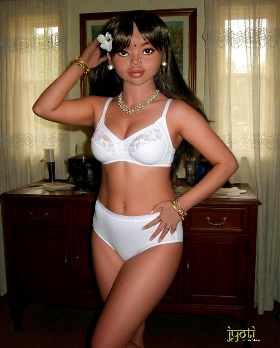Jyoti in Cute White Undies