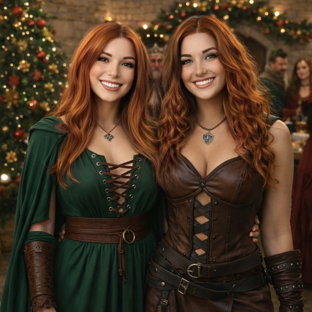 At a Christmas mediaeval banquet