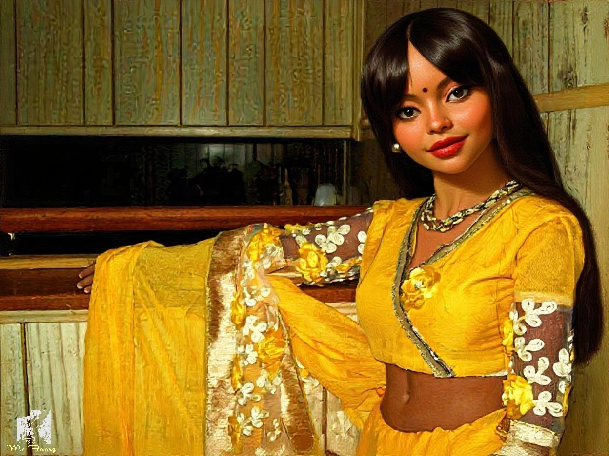 Yellow Sari